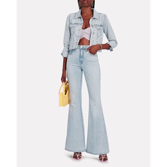 VERONICA BEARD Sheridan Exaggerated Flare Jeans Size 25 High Rise Stretch Chic